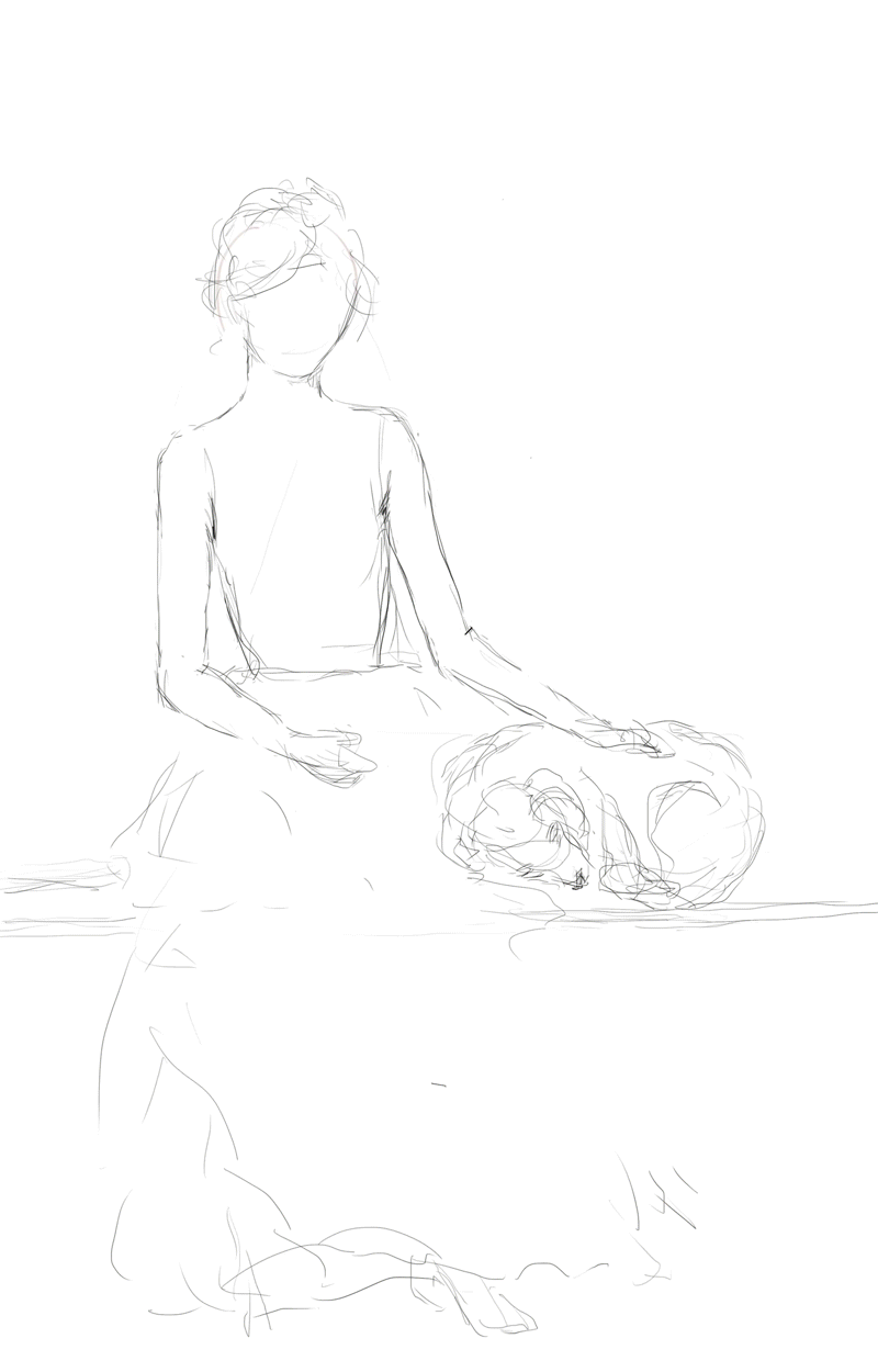 tinselswan:  process tutorial of the commission piece, Dahliado reblog &amp;