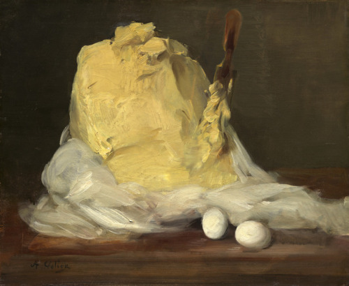 belloochie: repr167654764eve: Antoine Vollon, Mound of Butter, 1875–85, oil on canvas, 20 x 25