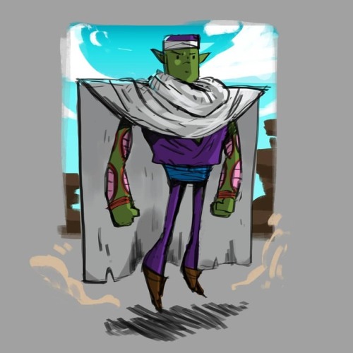 fuckyeahnamekians: alt65-art-blr: try to quick #skecth #doodle #piccolo #dragonballz This is fun ^^