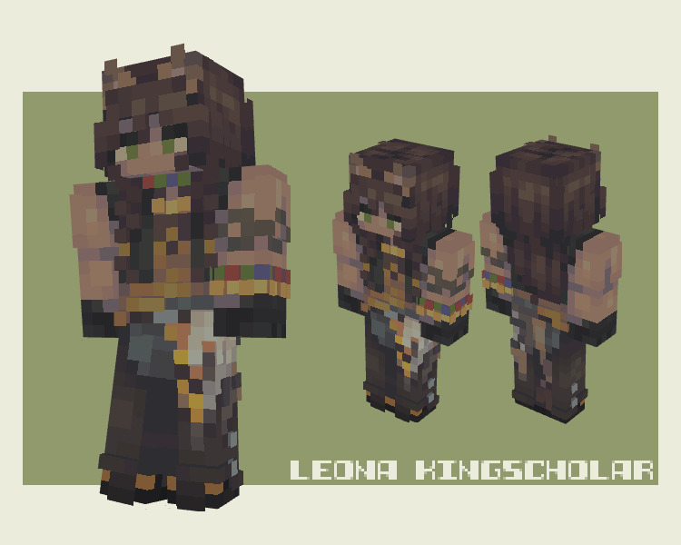 Leona Kingscholar (レオナ・キングスカラー) | Twisted Wonderland Minecraft Skin