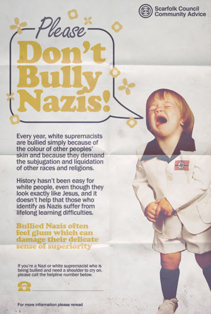 Every year, white supremacists are bullied simply because of the colour of other peoples’ skin and b