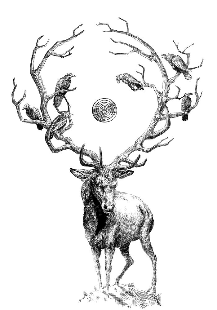 fleshcircus:  niciekawego:  Design for a linocut.  holy shit
