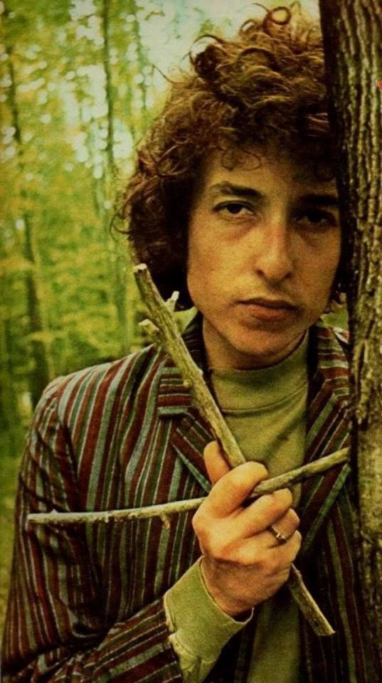 Bob Dylan In The Forest Of Woodstock.July 29th 1966 - Taken By Frank Dandridge.