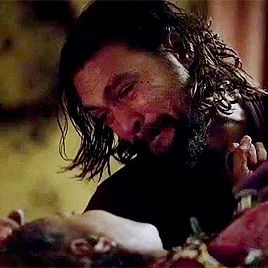 “So we lie, we cheat. You get a promotion, and I get prison. God bless America.”Jason Momoa as Phill