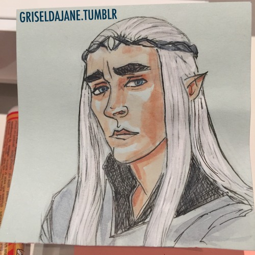 griseldajane:Sticky note, Thranduil! Want a sticky note drawing of your very own? Check out my stick