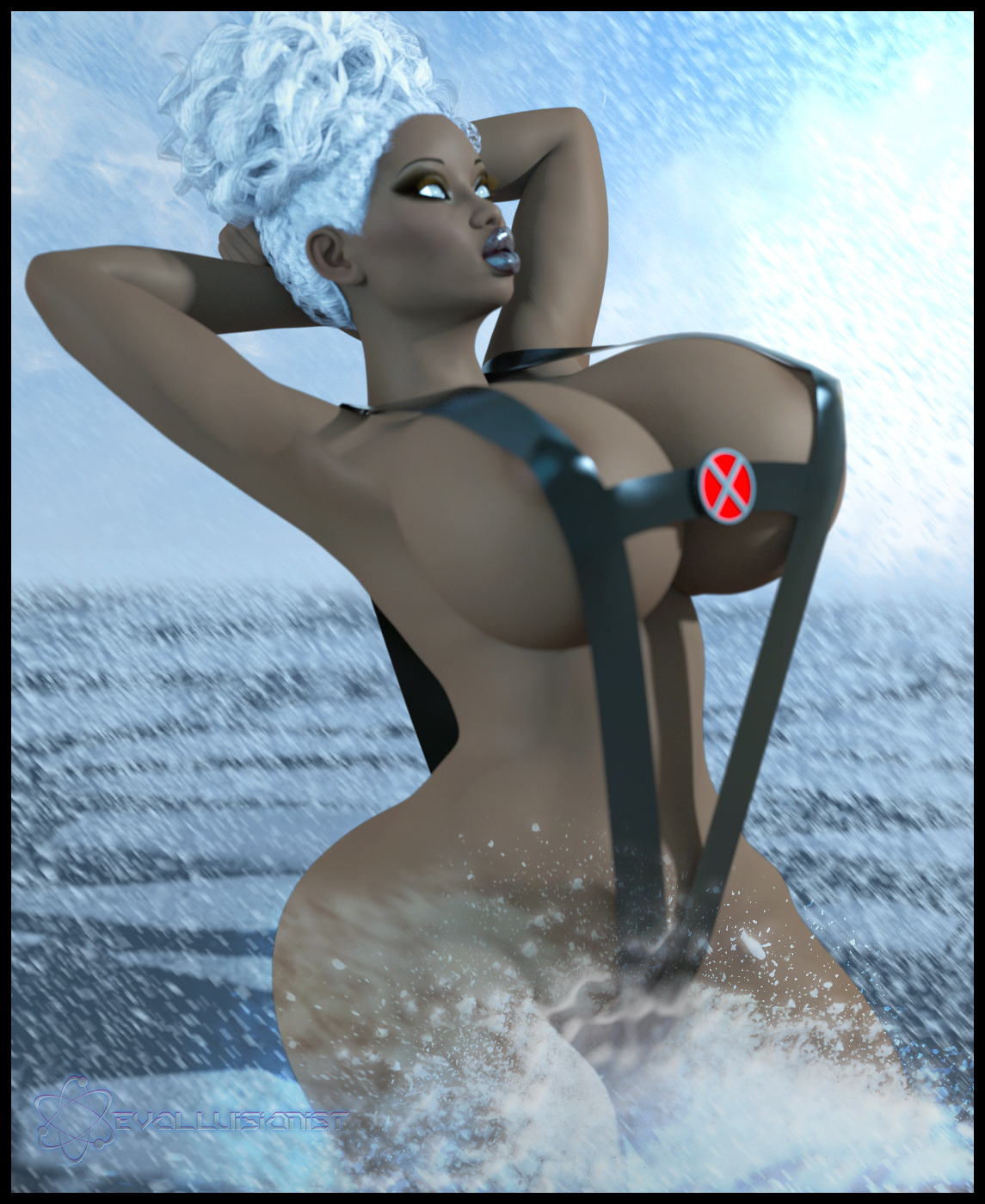 evolluision: was working on a pic in livestream and then someone suggestion i should