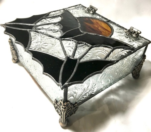 sosuperawesome: Stained Glass Bats / Boxes The Glass Hive on Etsy See our #Etsy or #Stained Glass ta