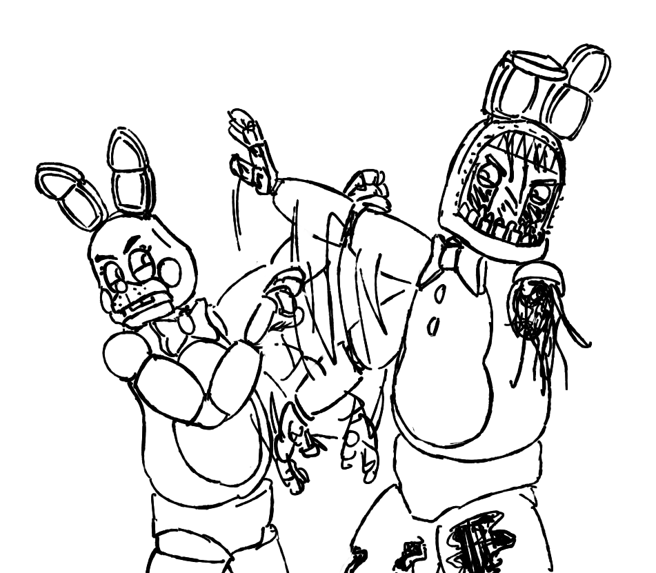 Badly Drawn Enemies on X: 290. withered freddy five nights at