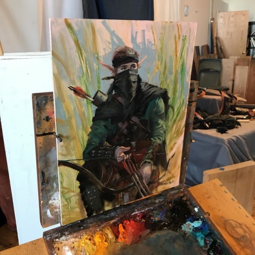 Elf Ranger workshop at #figurativeillustrationworkshop If you didn&rsquo;t go you missed a good 