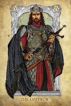 outlawelvenprince:  Some LORD OF THE RINGS Tarot Major Arcana cards, makes me want a full deck! 