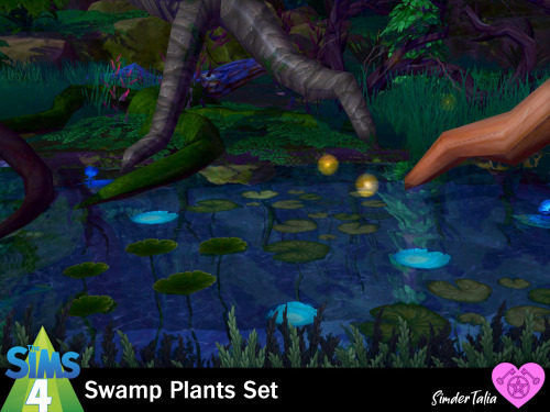 Swamp Plants SetSims 4, base game compatible (World of Warcraft conversions)Awhile back, somebody wa