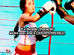 chinasuarez:What can a female character do without being criticized mercilessly? (insp.)