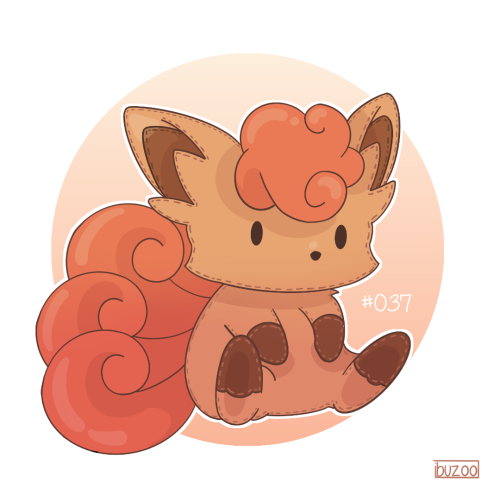 #037 - Vulpix! A lot of people asked for Vulpix, so here we go. I actually love the golden touch of 