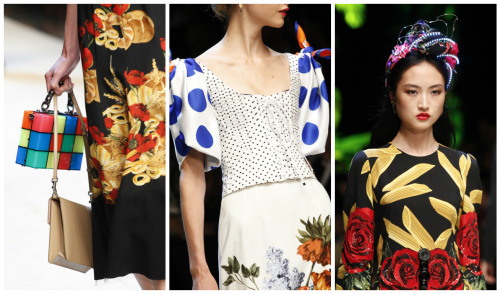 Dolce & GabbanaLet’s go back to elegance, charms, and femininity. Ice Cream/Pizza/Cocktail print