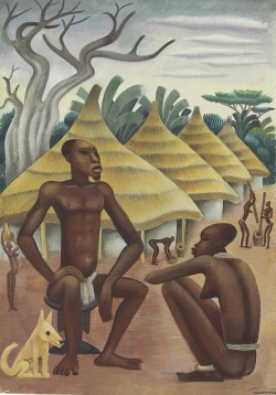   His Mind Clean Of All Thought…, by Miguel Covarrubias, from Batouala, via Christies