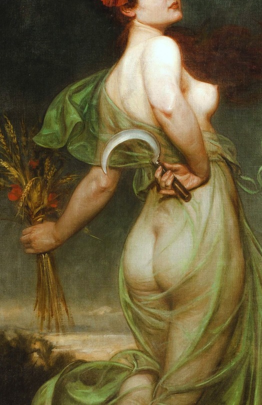 Franz Bohumil Doubek (1865 - 1952) | Allegory Of Summer (detail)  