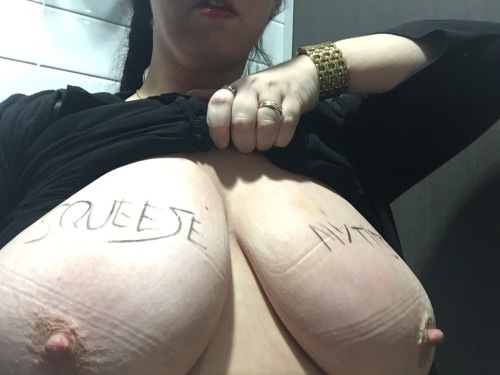 readmytits:  Squeeze my tits porn pictures