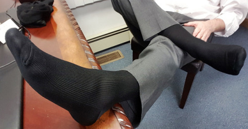 twopals1: blksocks-silver-gents: Walk all over me in those sexy socks  Hot