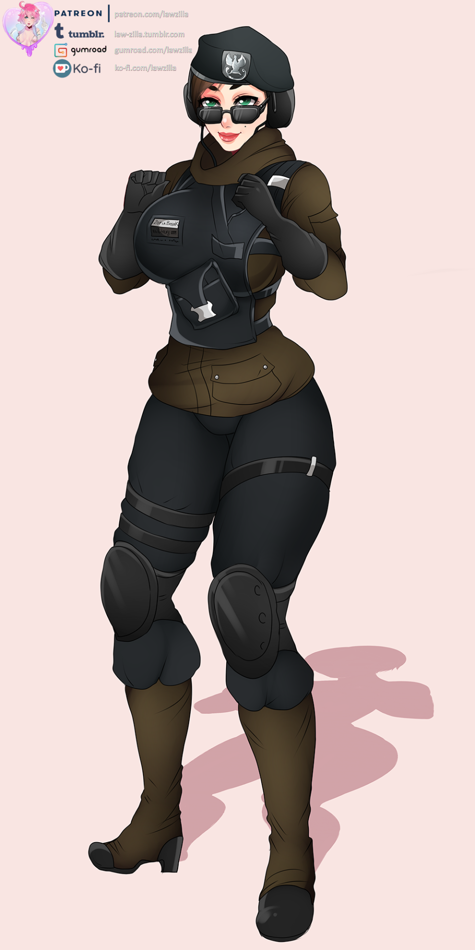 Finished Zofia patreon girl from Rainbow Six Siege   (•⊙ω⊙•)  All versions