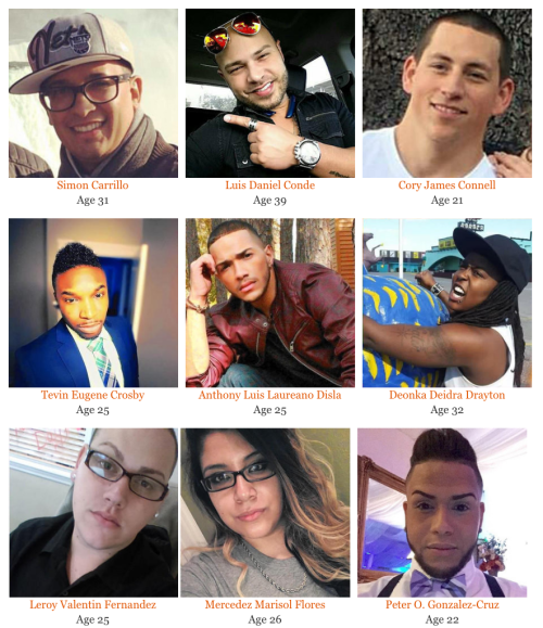 thehumorousace: the-2nd-star-to-the-right: medicine: Read about each victim of the Orlando Pulse sho