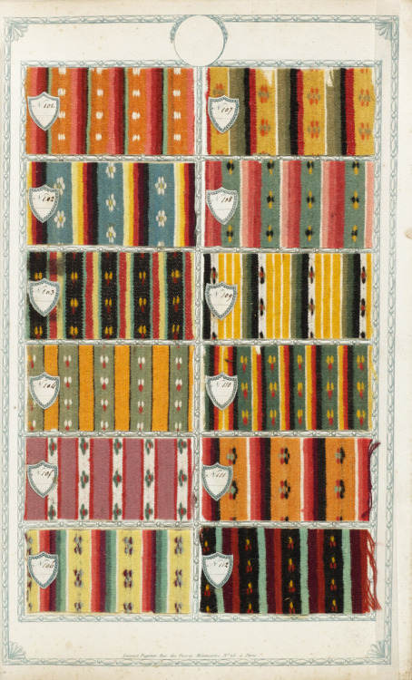 Sample book of 285 small samples of wool and cotton, late 18th century. T. Th. Clerc fils & Cie.