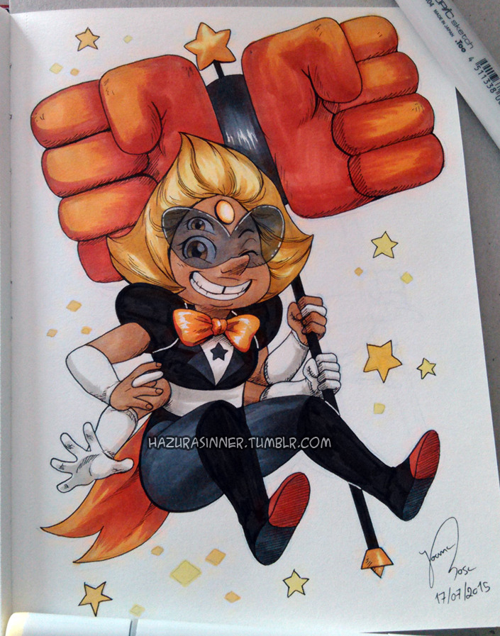 hazurasinner:  Hello everyone! I’m back from my vacation and I bring drawings this