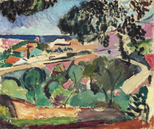 theegoist:Henri Matisse (French, 1869-1954) - Paysage de Collioure, oil on canvas, 46.1 x 55.1 cm (1