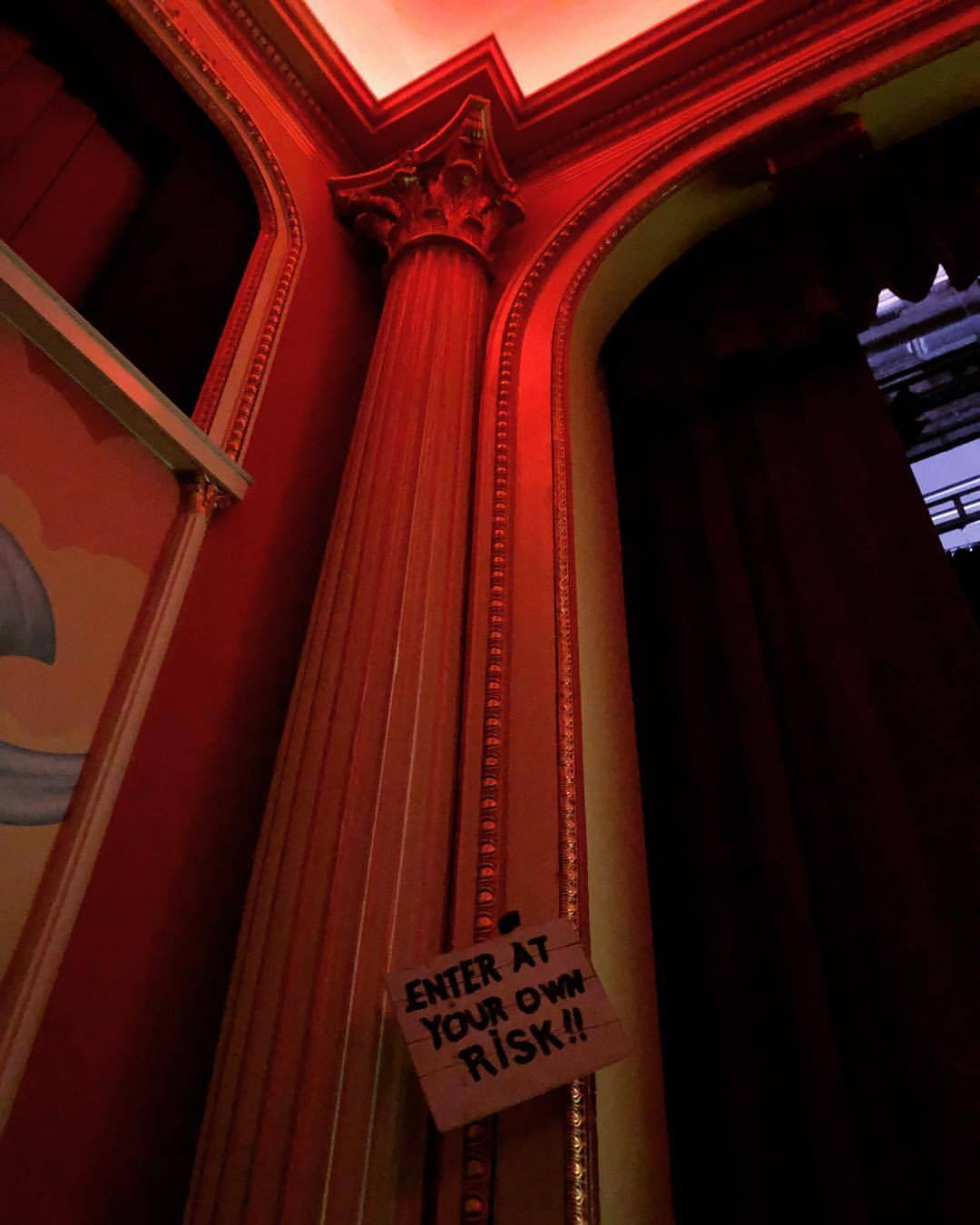 Enter at your own risk! #rockyhorrorpictureshow #janetweiss #toast #brad #frankenfurter