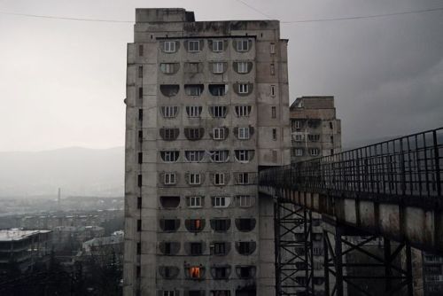 A bridge to nowhere Social housing Tbilisi