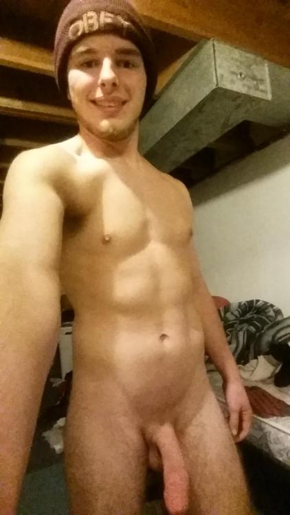 sextinguys:  This 18yo started his exhibition and now submitted another naughty strip photo set! Those pits..mmmmmm and that cock! His first submission: Here Yummmmm!  