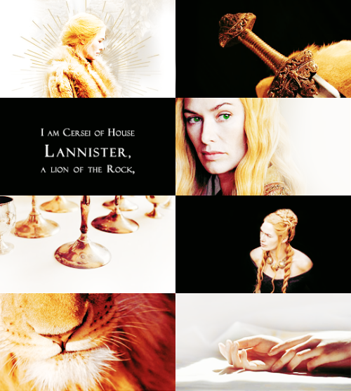 taurielsilvan:female awesome meme: [1/5] female antagonists » cersei lannister“Jaime knew the look i