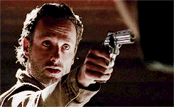 Rick + pointing gun