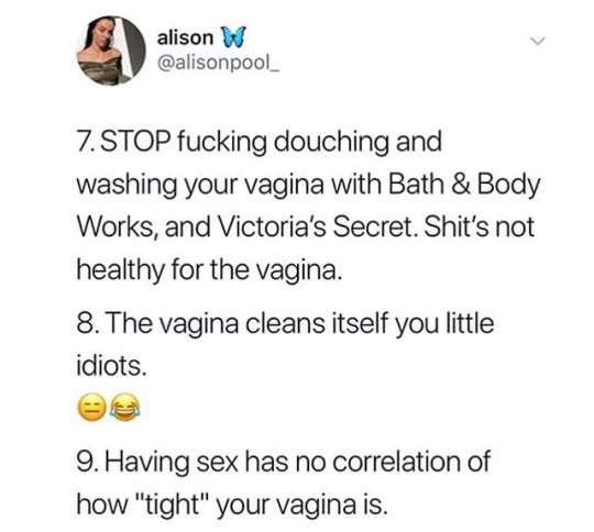 trashcanpun:  lunacorva:  nakedinasnowsuit:  evieplease:  teaboot:  strengthins0lidarity:  feministism:     Fun things they don’t teach you in sex ed.  Talcum powder has asbestos in it. Has for years. Leave it be   This is all FAR more useful education