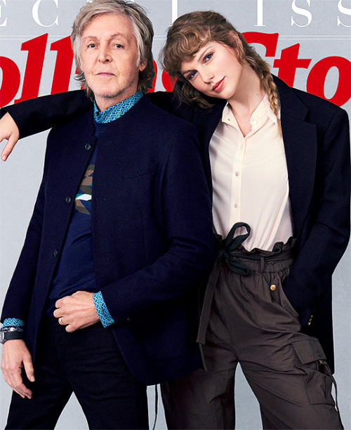 speaknow:Paul McCartney & Taylor Swift on the cover of Rolling Stone magazine