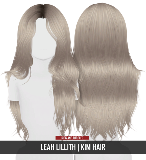 redheadsims-cc: LEAH LILLITH | KIM HAIR - KIDS AND TODDLER VERSION Proportional size for Kids an