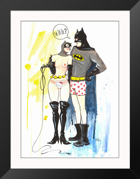 Batman & Catwoman by Lora Zombie