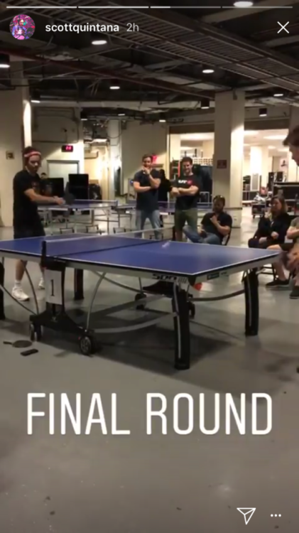 plaidshirtsandheadscarves:Guys, Harry set up and entire Table Tennis Tournament, with multiple table