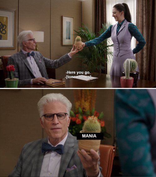 pajamasecrets:just watched The Good Place and now I can make this dank bipolar meme