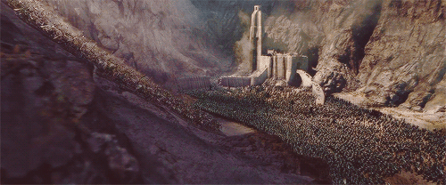 areddhels:  Today in Middle-Earth: The charge of the Riders (March 4th, 3019 T.A.)  ’Helm! Helm!’ the Riders shouted. ‘Helm is arisen and comes back to war. Helm for Theoden King!’     And with that shout the king came. His horse was white
