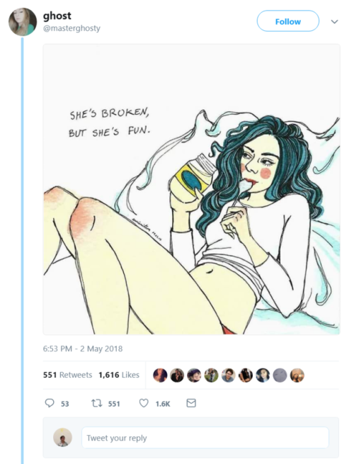 thivus:  zoobus:  Is she eating mayo out of a jar  thats why shes broken