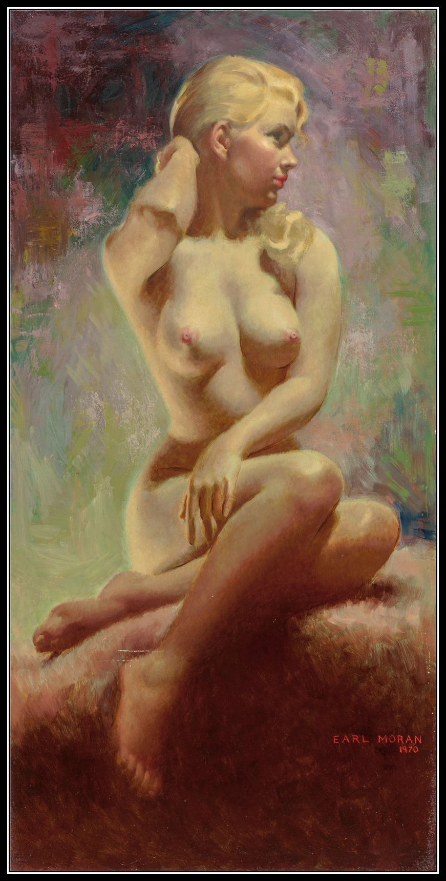museum-muizenest:  Earl Moran - The Blushing Blonde 