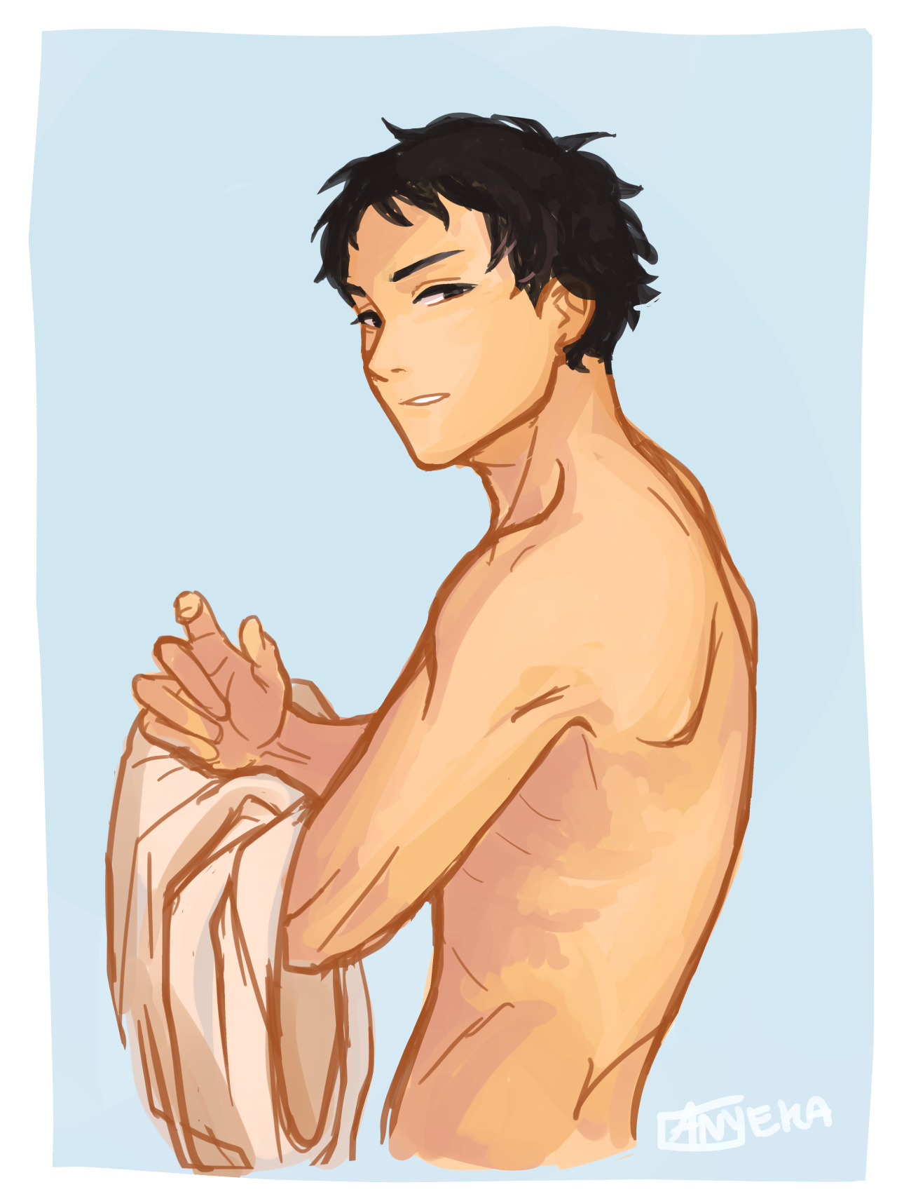 anyeka:akaashi doodle