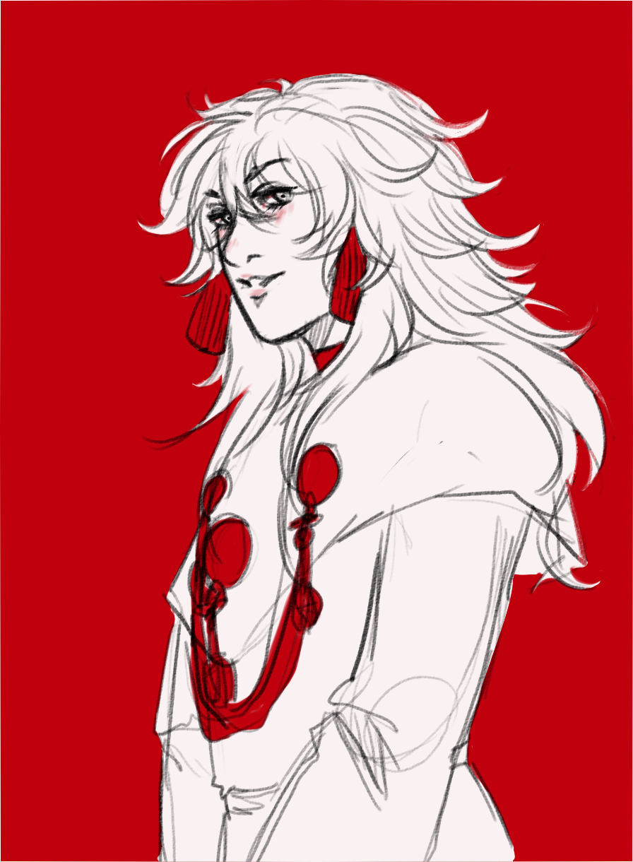 curlijam:  whenever i don’t know what to draw i always end up doodling shiroba