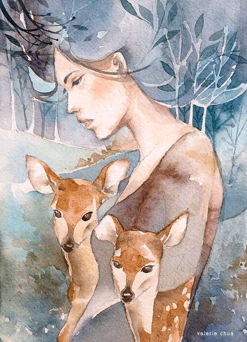 lohrien:  Illustrations by Valerie Chua (green-tea) dA l tumblr