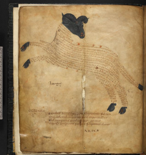 medievalpoc:Marcus Tullius Cicero, Aratea (Harley MS 647, ff 2v-17v)22 constellation figures contain