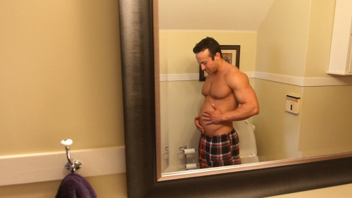 film911sales:  A still from our latest Mpreg video shoot. Look at that belly.