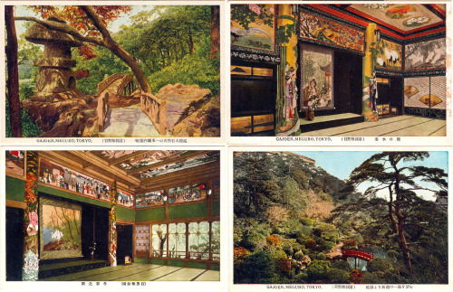 taishou-kun: Meguro Gajoen 目黒雅叙園, restaurant opened in 1931 - Tokyo, Japan - Japanese postcards - c.