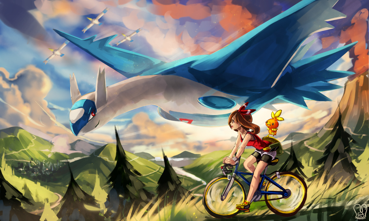 sa-dui:  Pokemon fan art by Sa-Dui Pokemon ORAS : Welcome back.2003-2014This scene