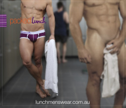 lunchmenswear:  Undress with confidence in Packed Lunch underwear by Lunch Menswear. Super comfortable, light weight cotton blend underwear with support where you need it and oomph where you want it!  Look better nearly naked in Lunch Underwear. Get