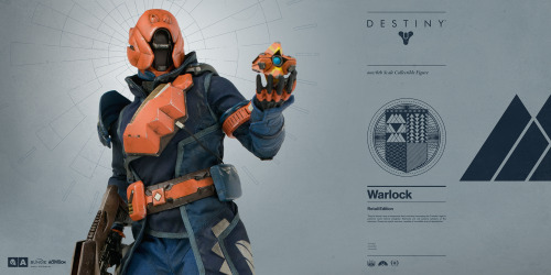worldof3a:  Destiny Warlock PRE-ORDER BEGINS JULY 7TH, 2016Bungie  and 3A proudly announce the highly anticipated DESTINY WARLOCK – the  second figure in 3A’s 1/6th Scale Collectible Figure Series from the  critically acclaimed game, DESTINY.The
